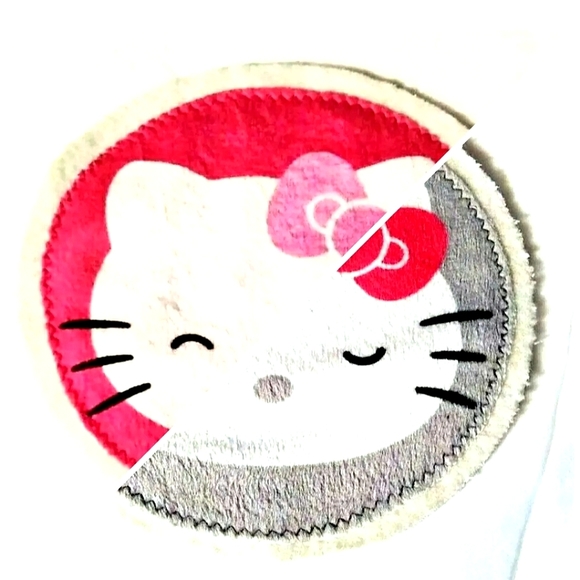 NEW Lot of 2 Hello Kitty Patches/Emblems/Appliqués! 5.25". Pink, Gray. Sew-On - Picture 9 of 10